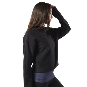 Reebok Training Essentials Sweatshirt Damen - Schwarz - DE 064-MUY